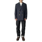 ダブルボタン アイビー 紺ブレザー / Ivy Double Button Navy Jacket 【Amber Threads】