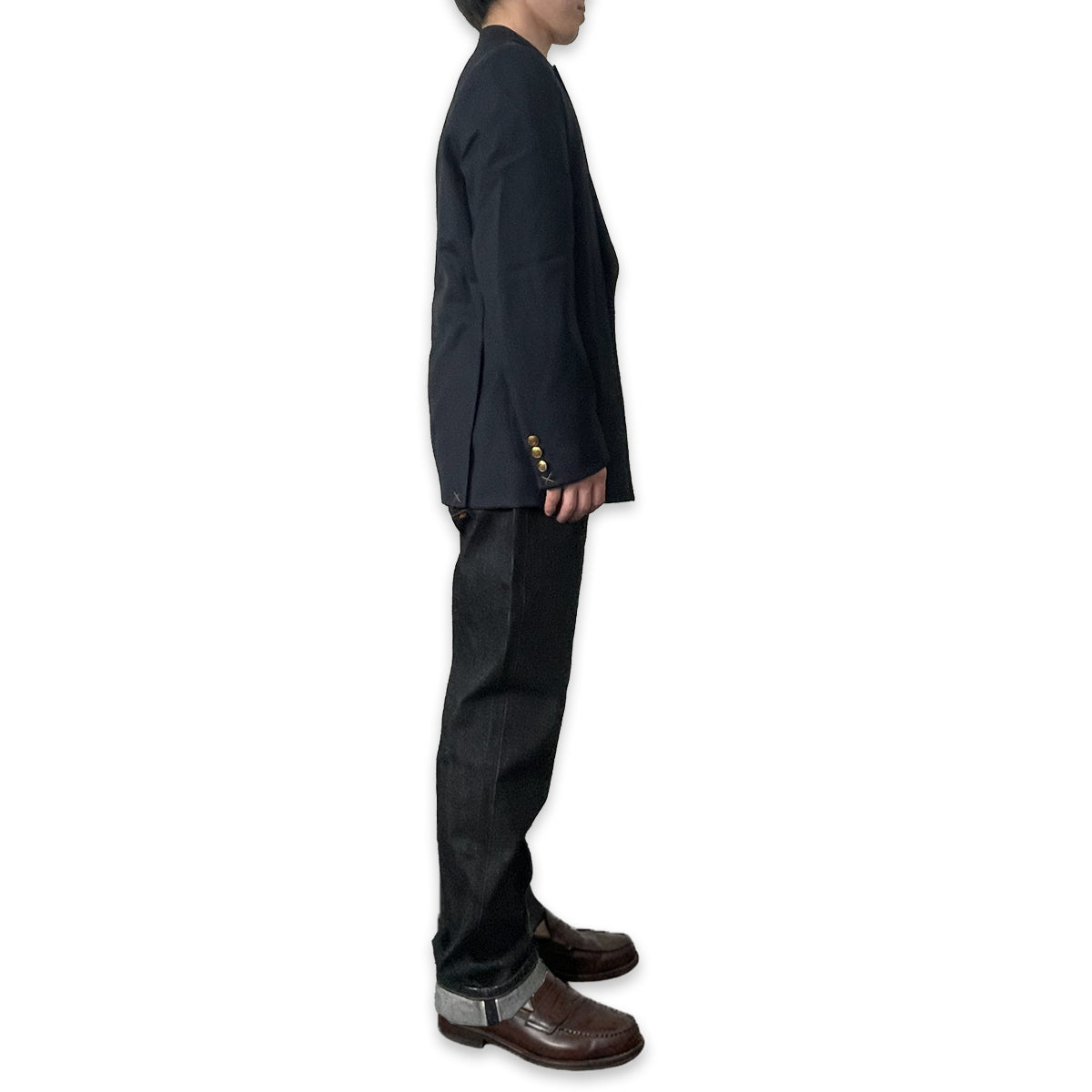 ダブルボタン アイビー 紺ブレザー / Ivy Double Button Navy Jacket 【Amber Threads】