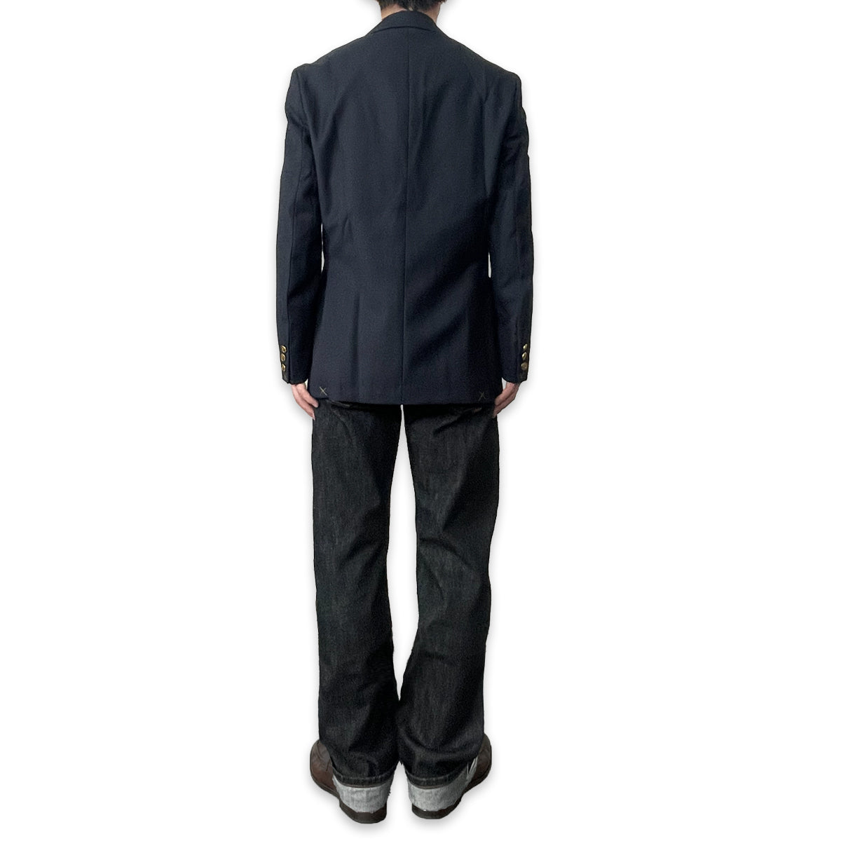 ダブルボタン アイビー 紺ブレザー / Ivy Double Button Navy Jacket 【Amber Threads】