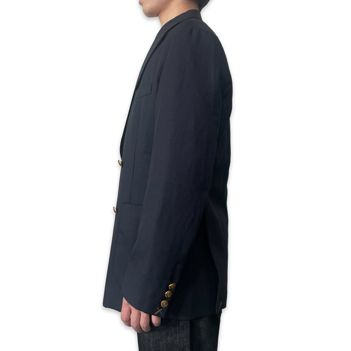 ダブルボタン アイビー 紺ブレザー / Ivy Double Button Navy Jacket 【Amber Threads】