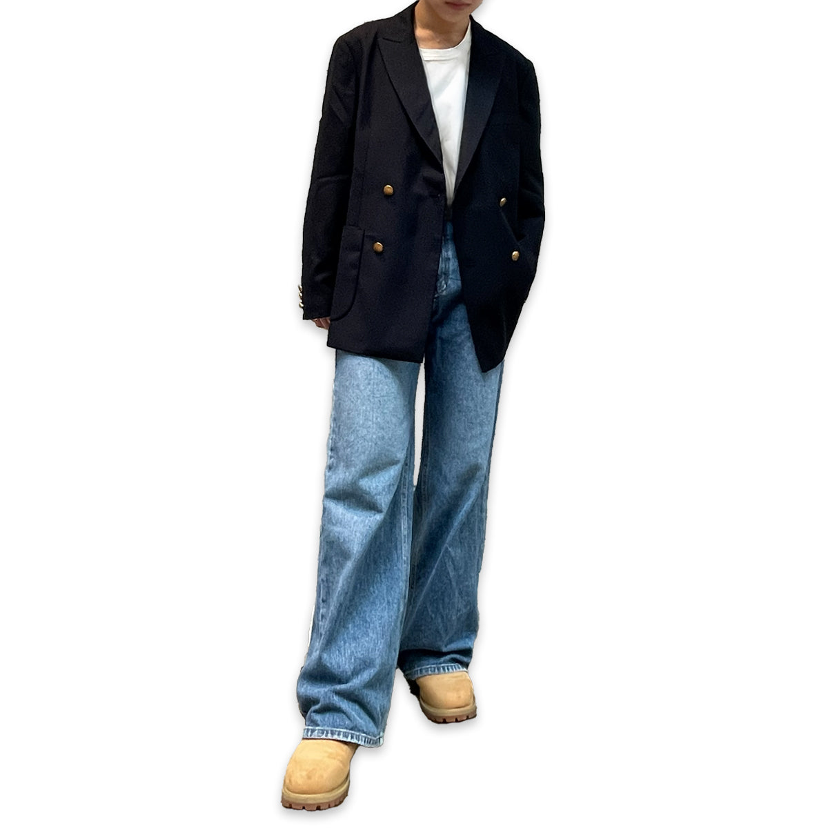 ダブルボタン アイビー 紺ブレザー / Ivy Double Button Navy Jacket 【Amber Threads】