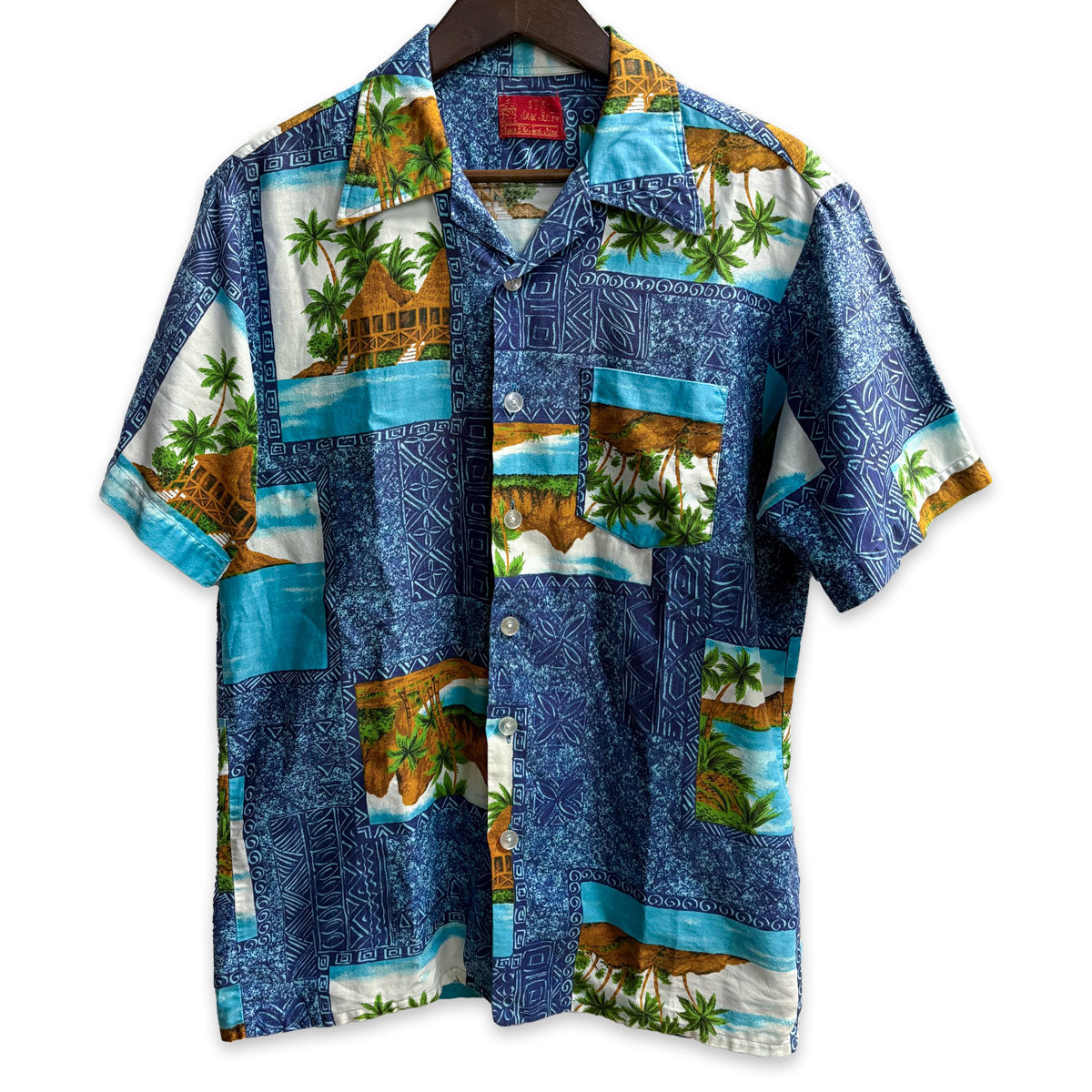 【古着】 KINGS ROAD キングスロード 総柄 S/S ハワイアン アロハシャツ