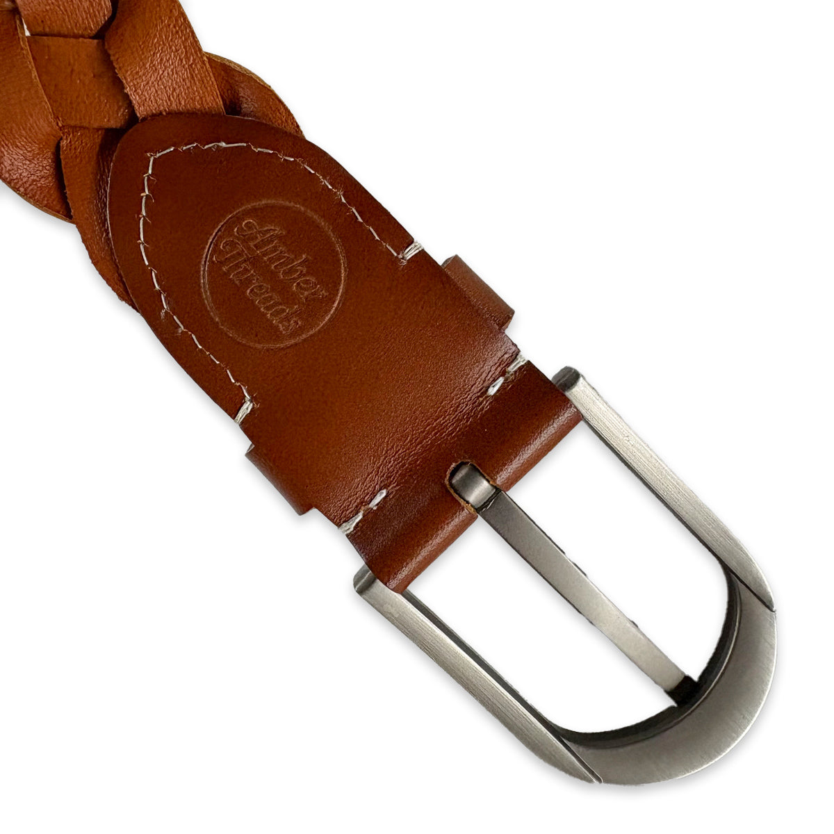 35mm レザー メッシュベルト / 35mm Leather Mesh Belt 【Amber Threads】