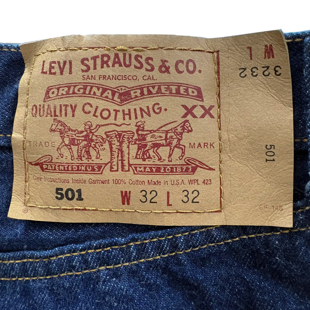 【古着】 Levi’s リーバイス 501 USA製 W32 L32 リジッド ボタンフライ デニムパンツ