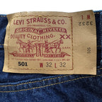 【古着】 Levi’s リーバイス 501 USA製 W32 L32 リジッド ボタンフライ デニムパンツ