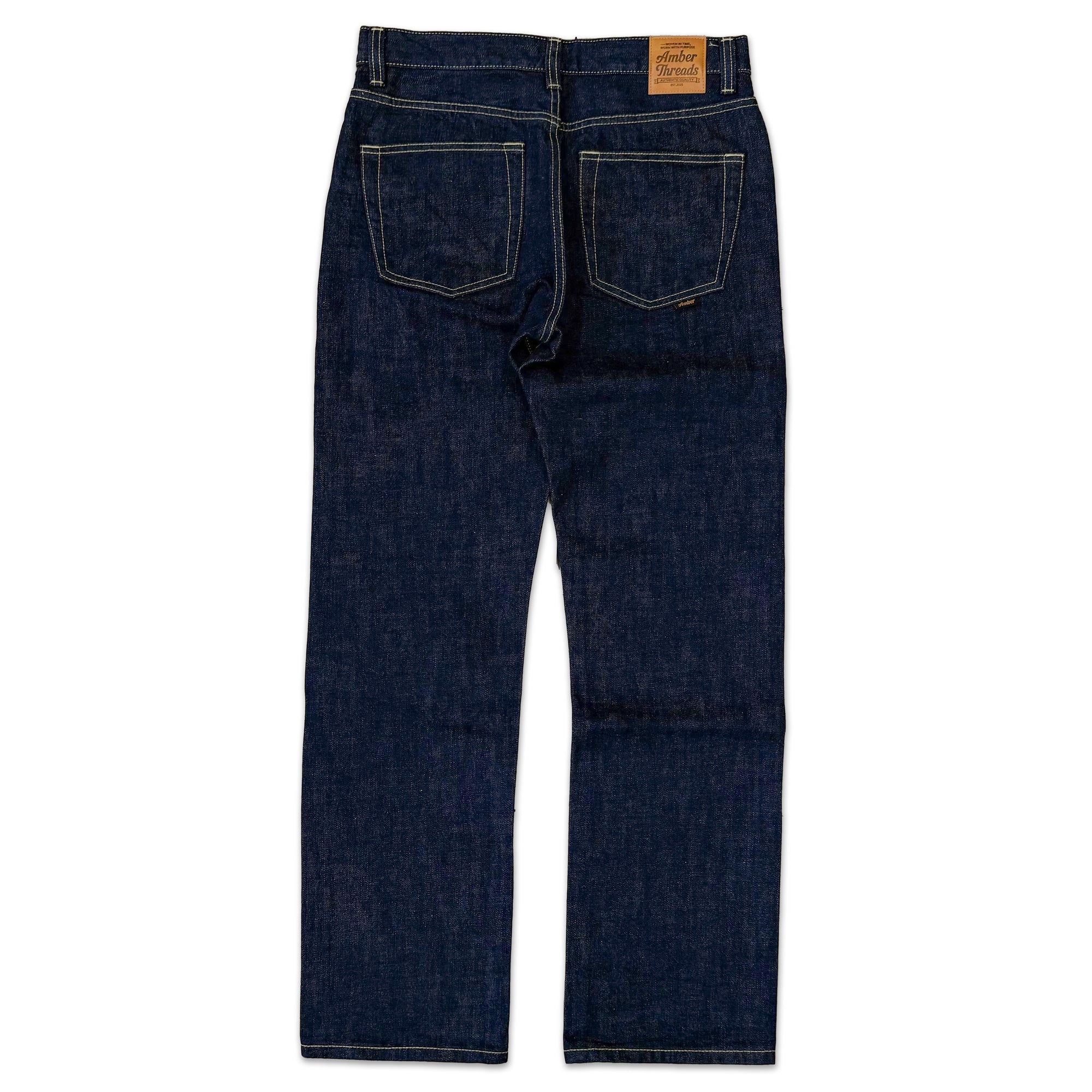 Amber Threads レギュラーストレート デニムパンツ 背面 ヒップポケット
