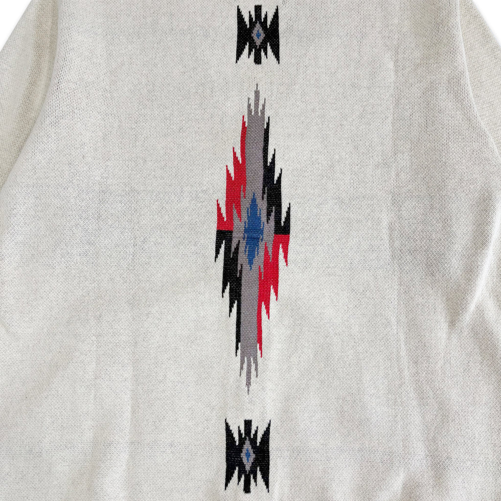 ネイティブ柄 コットンニットカーディガン / Native Cotton Knit Cardigan 【Amber Threads】