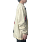 ネイティブ柄 コットンニットカーディガン / Native Cotton Knit Cardigan 【Amber Threads】