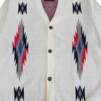 ネイティブ柄 コットンニットカーディガン / Native Cotton Knit Cardigan 【Amber Threads】
