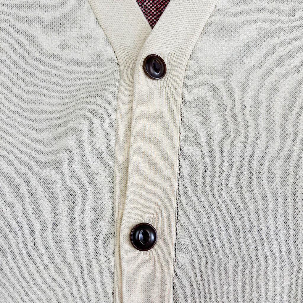 ネイティブ柄 コットンニットカーディガン / Native Cotton Knit Cardigan 【Amber Threads】