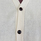 ネイティブ柄 コットンニットカーディガン / Native Cotton Knit Cardigan 【Amber Threads】