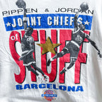 【古着】 NIKE ナイキ USA製 マイケル・ジョーダン スコッティ・ピッペン バルセロナ バスケットボール プリントTシャツ