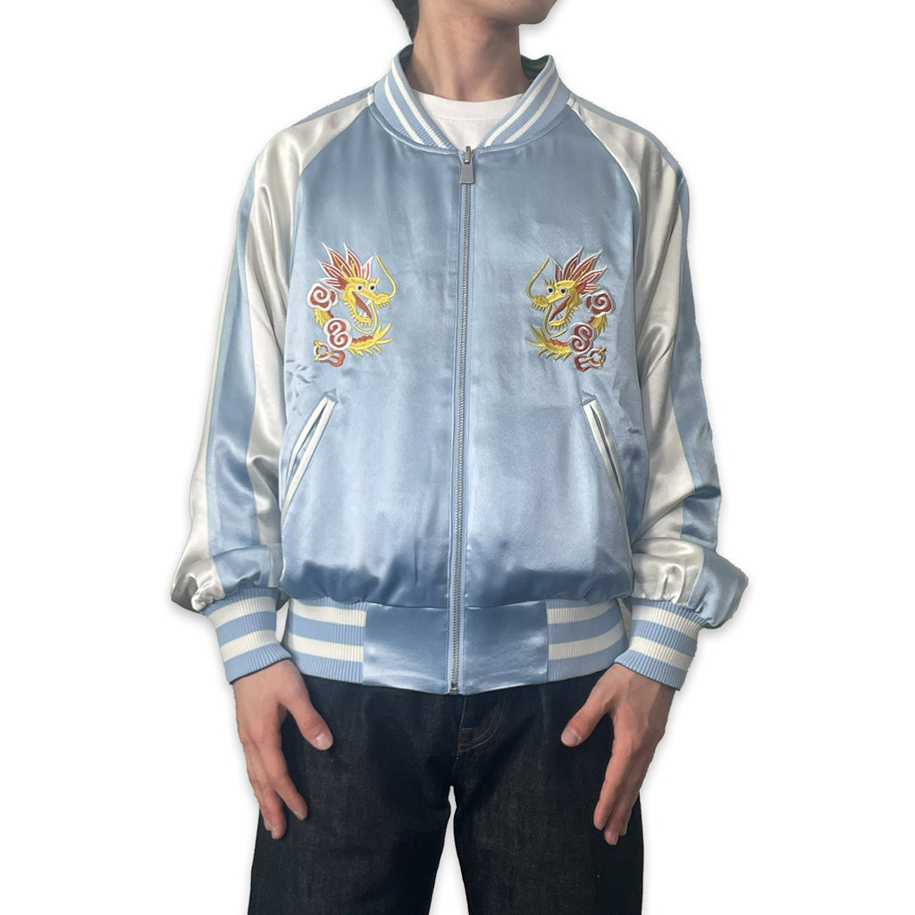 アセテートサテン リバーシブル スーベニアジャケット 鷲 龍 / Reversible Souvenir Jacket 【Amber Threads】
