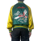 アセテートサテン リバーシブル スーベニアジャケット 鷲 龍 / Reversible Souvenir Jacket 【Amber Threads】