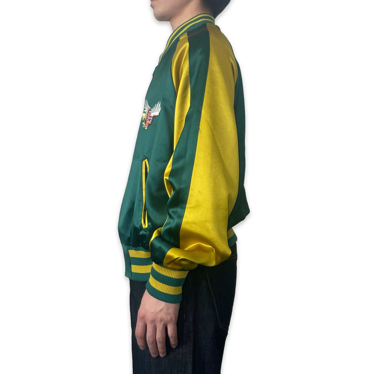 アセテートサテン リバーシブル スーベニアジャケット 鷲 龍 / Reversible Souvenir Jacket 【Amber Threads】