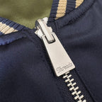 アセテートサテン リバーシブル スーベニアジャケット 舞妓 日本地図/ Reversible Souvenir Jacket 【Amber Threads】