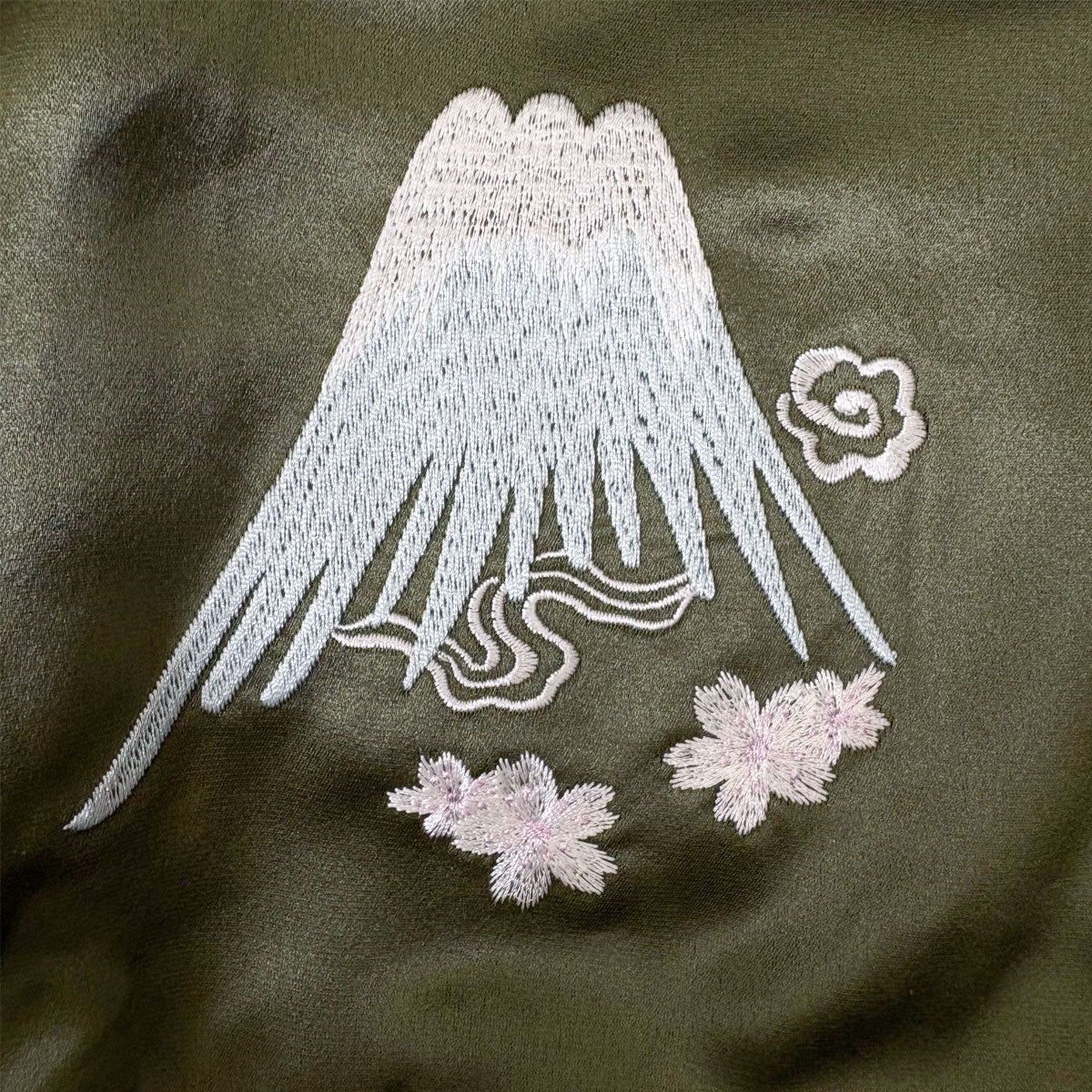 アセテートサテン リバーシブル スーベニアジャケット 舞妓 日本地図/ Reversible Souvenir Jacket 【Amber Threads】