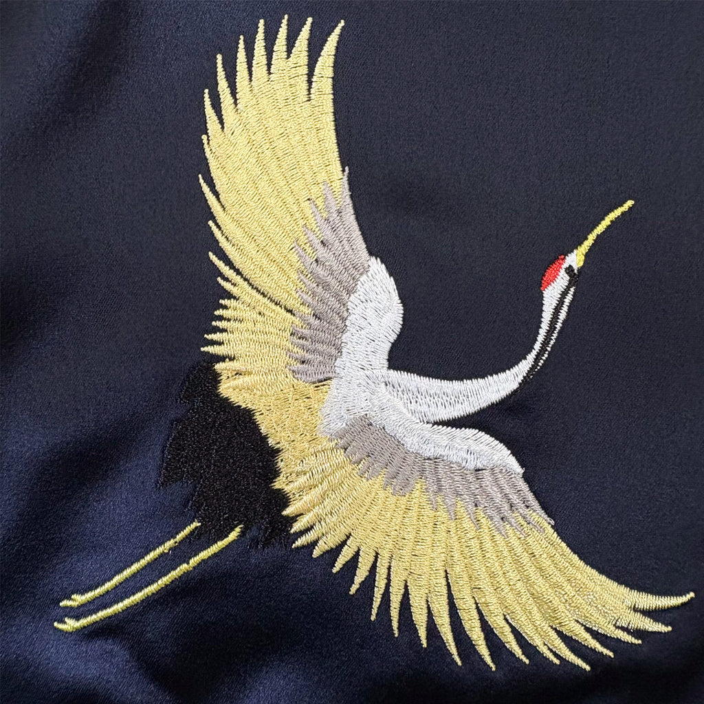 アセテートサテン リバーシブル スーベニアジャケット 舞妓 日本地図/ Reversible Souvenir Jacket 【Amber Threads】