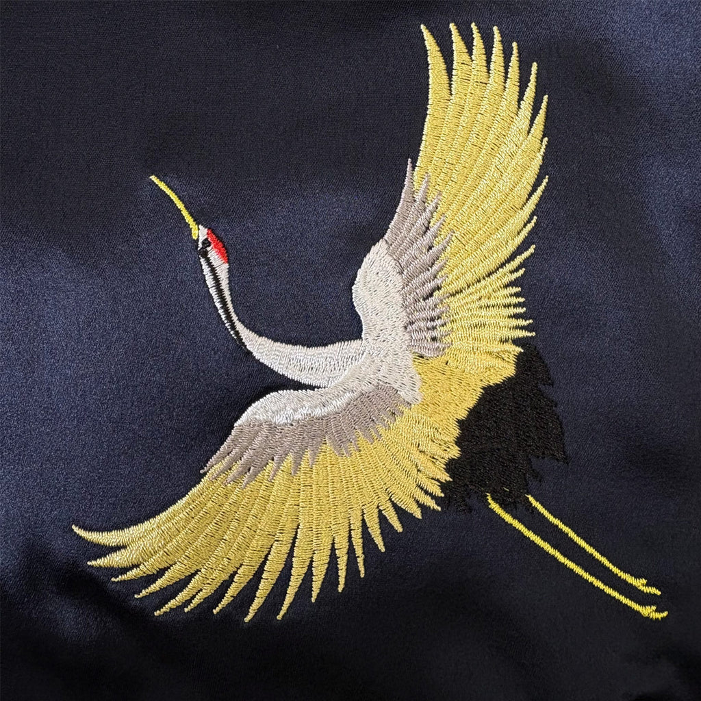 アセテートサテン リバーシブル スーベニアジャケット 舞妓 日本地図/ Reversible Souvenir Jacket 【Amber Threads】