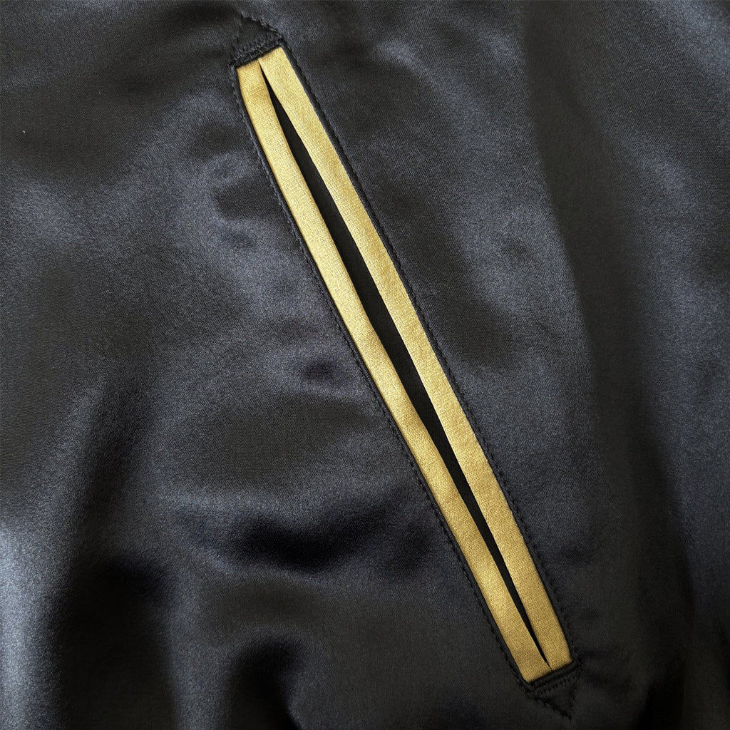 アセテートサテン リバーシブル スーベニアジャケット 舞妓 日本地図/ Reversible Souvenir Jacket 【Amber Threads】
