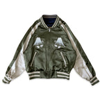 アセテートサテン リバーシブル スーベニアジャケット 舞妓 日本地図/ Reversible Souvenir Jacket 【Amber Threads】