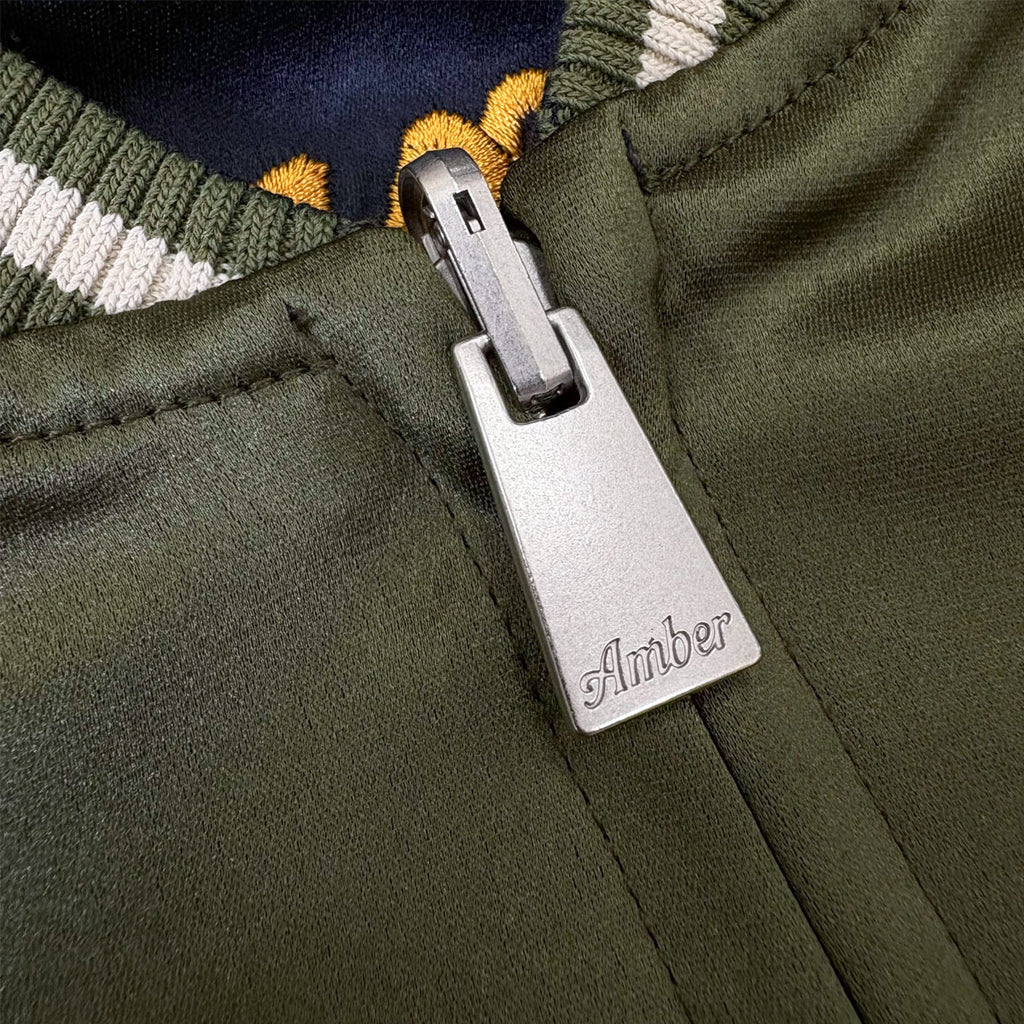アセテートサテン リバーシブル スーベニアジャケット 舞妓 日本地図/ Reversible Souvenir Jacket 【Amber Threads】