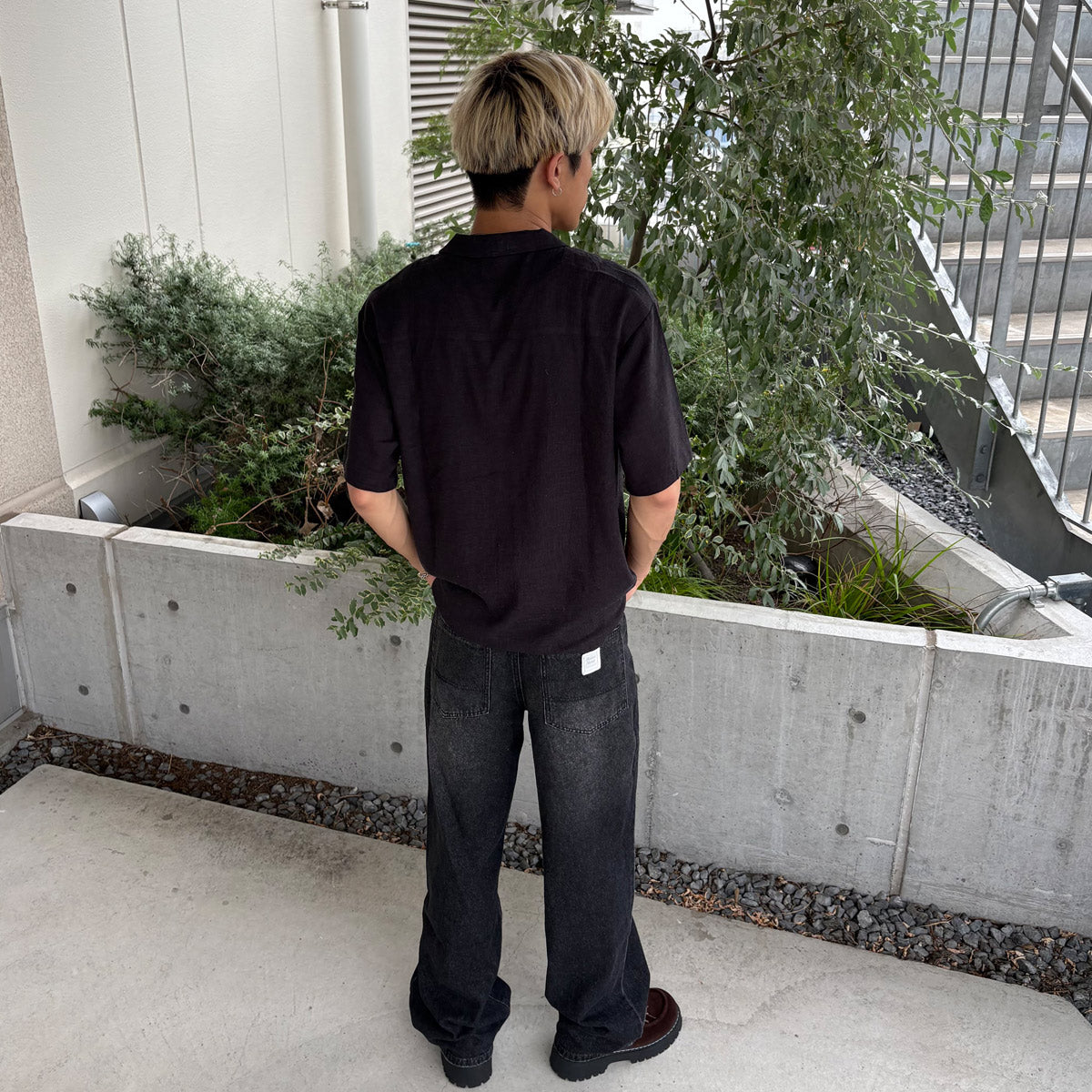 ネイティブ柄 半袖シャツ / S/S  Native Shirt【Amber Street】