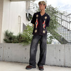 ネイティブ柄 半袖シャツ / S/S  Native Shirt【Amber Street】