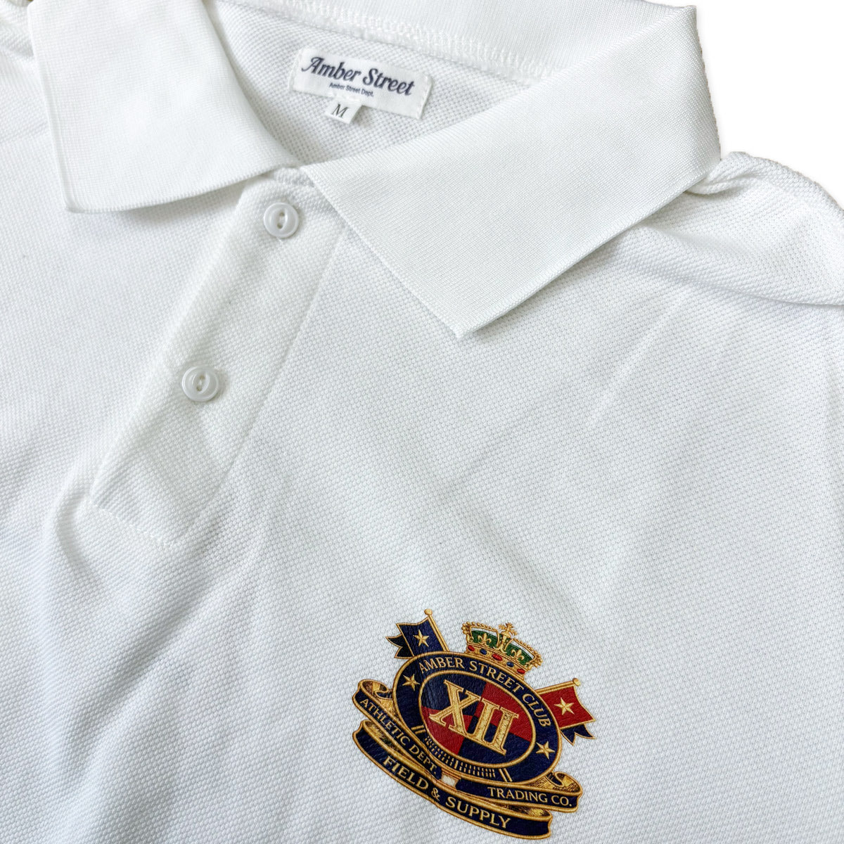 エンブレムプリント 半袖ポロシャツ / S/S Patch Polo Shirt【Amber Street】