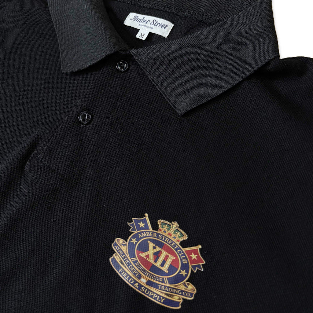 エンブレムプリント 半袖ポロシャツ / S/S Patch Polo Shirt【Amber Street】