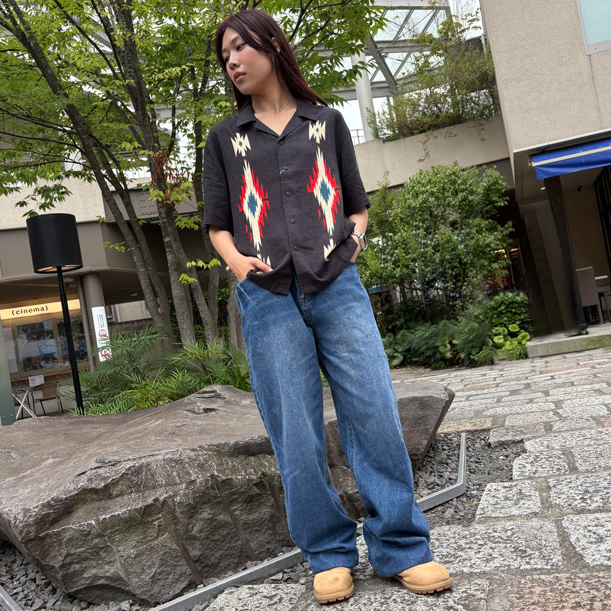 ワイドストレートパンツ / Wide Straight Denim Pant【Amber Street】