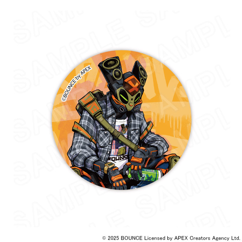 缶バッジ (BOUNCE MAN)【Amber Threads × BOUNCE】