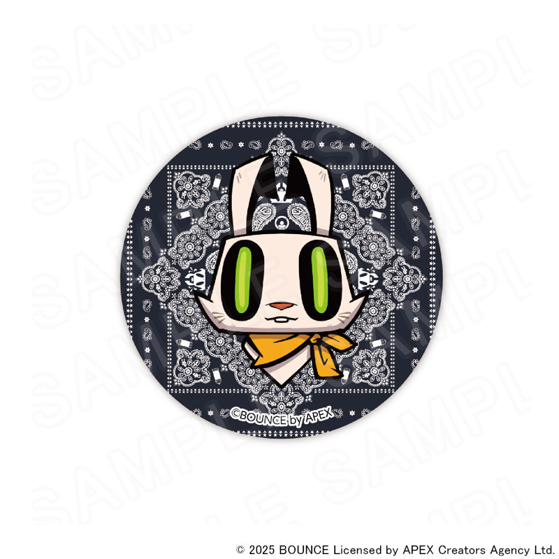 缶バッジ (BOUNCE RABBIT ①)【Amber Threads × BOUNCE】