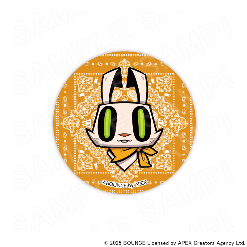 缶バッジ (BOUNCE RABBIT ②)【Amber Threads × BOUNCE】